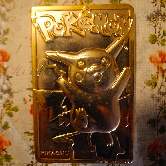Pokemon Other - 🛑 LAST ONE Pikachu 23K Gold Pokemon 1999 Trading Card.